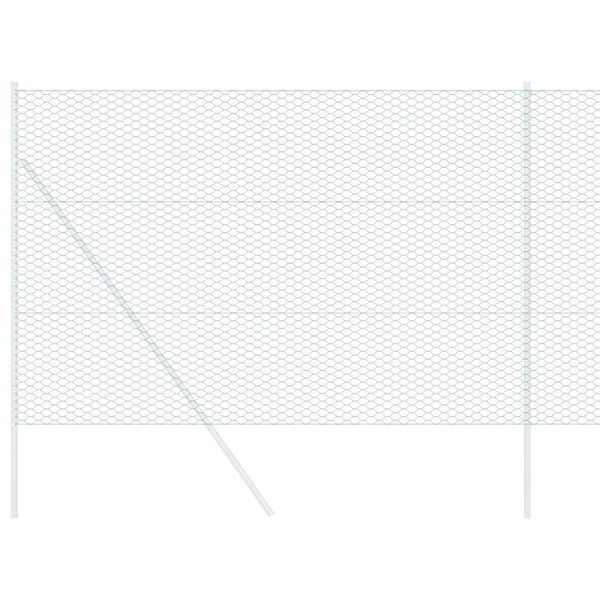vidaXL Hexagonálny plot Zelená 1.5 x 100 m Oceľ