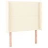 vidaXL Čelo postele krémové 83x16x118/128 cm umelá koža