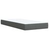 vidaXL Boxspring posteľ s matracom tmavosivá 90x200 cm látka