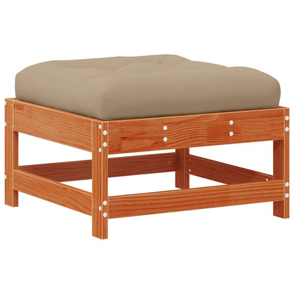 vidaXL Z&aacute;hradn&aacute; podnožka Mas&iacute;vna borovica Voskov&aacute; Hned&aacute;