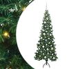 vidaXL Rohov&yacute; umel&yacute; vianočn&yacute; strom s 300 LED-i Zelen&aacute; 180 cm PVC a kov