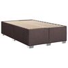 vidaXL Boxspring posteľ s matracom tmavohned&aacute; 120x200 cm l&aacute;tka