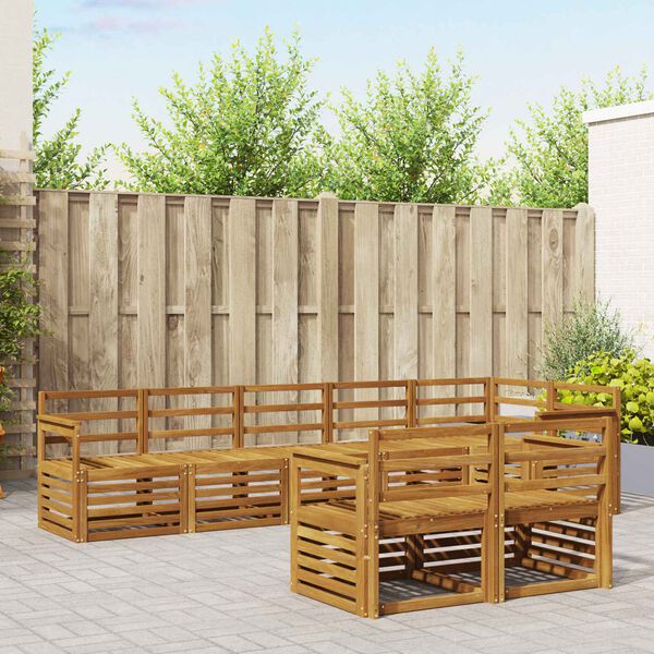 vidaXL S&uacute;pravy pohoviek 8 pcs Pr&iacute;rodn&aacute; Pevn&eacute; ak&aacute;ciov&eacute; drevo