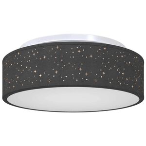 vidaXL Stropn&aacute; lampa so bodmi Čierna 38 x 38 x 13,5 cm l&aacute;tka