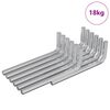 vidaXL &Scaron;esťhrann&yacute; kľ&uacute;č 1800 pcs Strieborn&aacute; 32 x 86 mm Oceľ