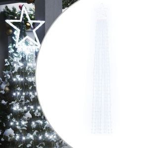 vidaXL Svetlo na vianočn&yacute; stromček 320 LED studen&eacute; biele 375 cm