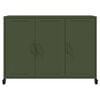 vidaXL Komoda olivovozelen&aacute; 100,5x39x72 cm oceľ