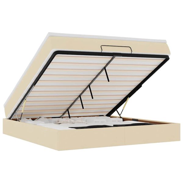 VidaXL Osmansk&aacute; posteľ s kr&eacute;mov&yacute;m matracom 180x200cm L&aacute;tka