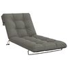 vidaXL Vank&uacute;&scaron; na ležadlo VIANEN 100% polyester Siv&aacute; 200 x 80 x 8 cm