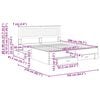 vidaXL R&aacute;m postele s čelnou doskou Biela 160 x 200 cm Kompozitn&eacute; drevo