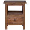 vidaXL Nočn&yacute; stol&iacute;k Hned&aacute; 41 x 30 x 50 cm Mas&iacute;vne mahag&oacute;nov&eacute; drevo
