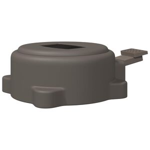 vidaXL Z&aacute;kladňa pre slnečn&iacute;k Strieborn&aacute; 23 x 14 x 6 cm