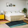 vidaXL Posteľn&yacute; r&aacute;m boxspring s matracom kr&eacute;mov&yacute; 180x200 cm l&aacute;tka