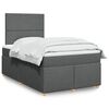 vidaXL Boxspring posteľ s matracom tmavosiv&yacute; 120x200 cm l&aacute;tka