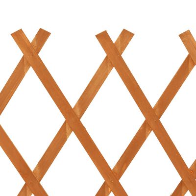 vidaXL Záhradný mriežkový plot oranžový 120x90 cm masívne jedľové drevo