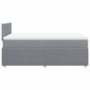 vidaXL Boxspring posteľ s matracom bledosiv&aacute; 120x200 cm l&aacute;tka