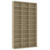 vidaXL Skrinka na CD, dub sonoma 102x23x177,5 cm, kompozitn&eacute; drevo