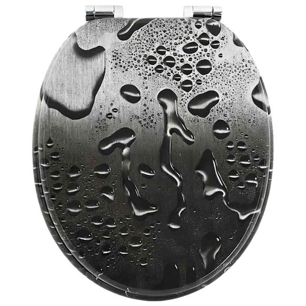 vidaXL Sedenie na toaletu s tich&yacute;m zatv&aacute;ran&iacute;m Biely 44 x 38 cm