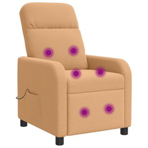 vidaXL Mas&aacute;žne relaxačn&eacute; kreslo B&eacute;žov&aacute; Boucl&eacute;