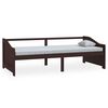 vidaXL 3-miestna denn&aacute; posteľ tmavohned&aacute; mas&iacute;vna borovica 90x200 cm