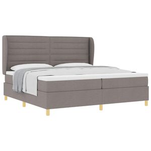 vidaXL Boxspring posteľ s matracom tmavo&scaron;ed&aacute; 90x190 cm Sivohned&aacute; l&aacute;tka