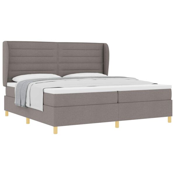 vidaXL Boxspring posteľ s matracom tmavo&scaron;ed&aacute; 90x190 cm Sivohned&aacute; l&aacute;tka