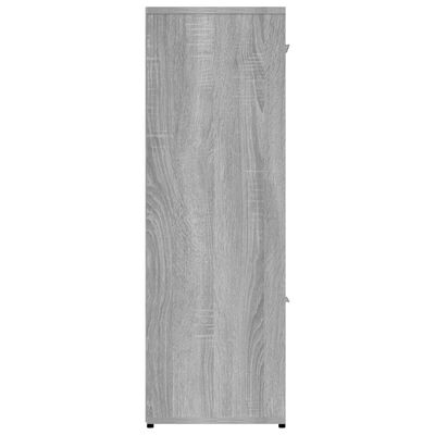 vidaXL Knižnica sivý dub sonoma 90x30x90 cm spracované drevo