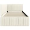 vidaXL Rohov&yacute; r&aacute;m postele s čelnou doskou Kr&eacute;mov&aacute; 90 cm x 200 cm Zamat
