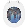 vidaXL WC sedadl&aacute; s poklopom 2 ks, MDF, mot&iacute;v New York