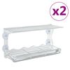 vidaXL Kŕmidl&aacute; pre vt&aacute;ky na okno 2 ks akrylov&eacute; 30x12x15 cm
