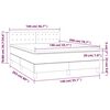 vidaXL Posteľn&yacute; r&aacute;m boxspring s matracom kr&eacute;mov&yacute; 140x200 cm l&aacute;tka