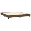 vidaXL Boxspring posteľ s matracom tmavohned&aacute; 160x200 cm l&aacute;tka