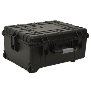 vidaXL Leteck&yacute; kufor na kolieskach čierny 58x45x27 cm PP
