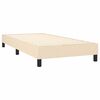 vidaXL Posteľn&yacute; r&aacute;m boxspring s matracom kr&eacute;mov&yacute; 90x190 cm l&aacute;tka
