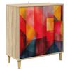 vidaXL Serv&iacute;rovacia skriňa HEESCH Sonoma 69 x 33 x 75 cm