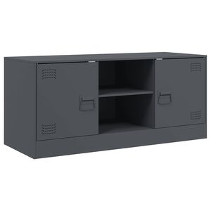 vidaXL TV skrinka antracitov&aacute; 99x39x44 cm oceľ