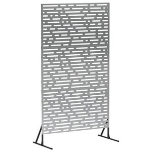 vidaXL Z&aacute;ves na zabezpečenie s&uacute;kromia 100 x 50 x 180 cm Strieborn&aacute;