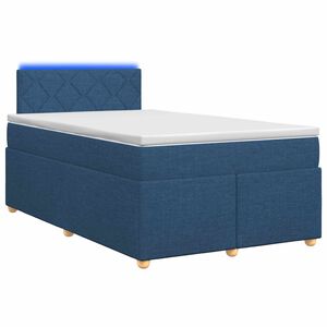 vidaXL Posteľ boxspring s matracom Modr&aacute; 120 x 190 cm L&aacute;tka