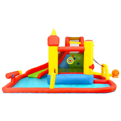 Happy Hop Nafukovací hrad so šmýkačkou a bazénikom 410x385x220 cm PVC