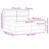 vidaXL Posteľ s pružinov&yacute;m r&aacute;mom s matracmi Kr&eacute;mov&aacute; 200 x 200 cm l&aacute;tka