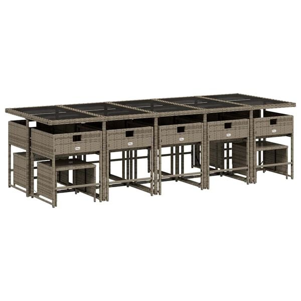 vidaXL 15-dielna z&aacute;hrad. jed&aacute;lensk&aacute; s&uacute;prava s vank&uacute;&scaron;mi siv&aacute; polyratan