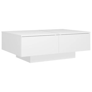 vidaXL Konferenčn&yacute; stol&iacute;k, biely 90x60x31 cm, kompozitn&eacute; drevo