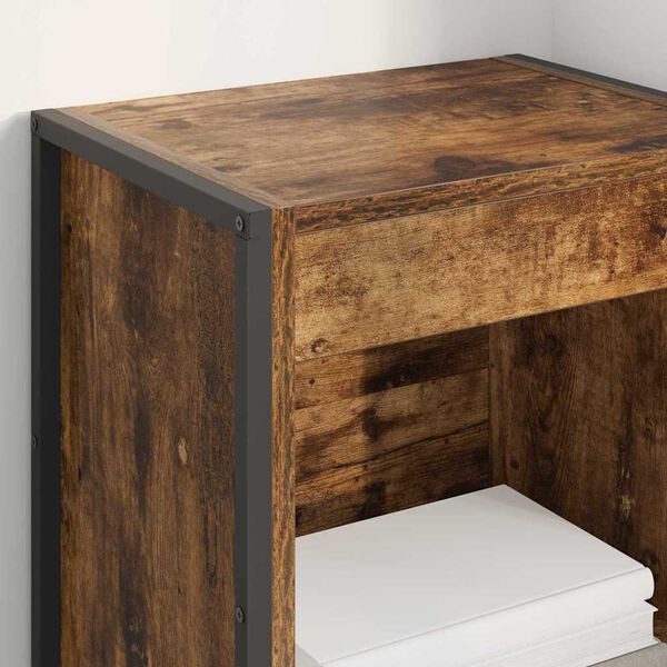 vidaXL Knižnica Dymov&aacute; dub 80 x 30 x 155 cm Kompozitn&eacute; drevo