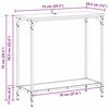 vidaXL Konzolový stôl Staré drevo 75 x 30.5 x 75 cm Kompozitné drevo