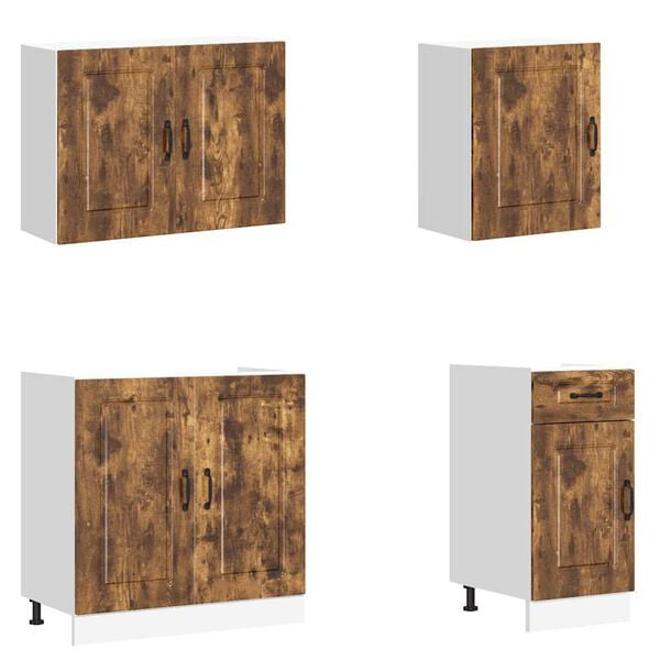 vidaXL 7-dielna sada kuchynsk&yacute;ch skriniek Kalmar, kompozitn&eacute; drevo