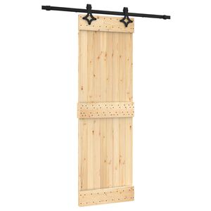 vidaXL Posuvn&eacute; dvere 70 x 210 cm Mas&iacute;vne borovicov&eacute; drevo (neupraven&eacute;)
