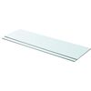 vidaXL Poličky 2 ks panel z priehľadn&eacute;ho skla 90x25 cm
