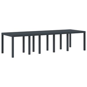 vidaXL Z&aacute;hradn&yacute; st&ocirc;l Antracit 300 x 100 x 73 cm polyratan
