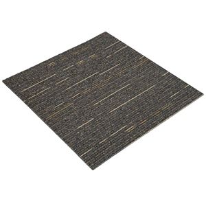 vidaXL Kobercov&aacute; dlaždica Pruhovan&aacute; Svetlo Hned&aacute; 50 x 50 cm 20 ks