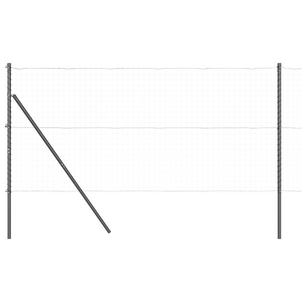 vidaXL Stĺp na plot. Iný 52 pcs Sivá 3,2 x 3,2 x 200 cm Oceľ